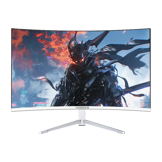 Hoesda Hanstar Monitor 27-Zoll-Desktop-Computer-Display 2K High-Definition E-Sport gebogenes Spiel LCD-Bildschirm Büro 4K Zuhause 165 Überwachung 27-Zoll-2K-165Hz-Vollbild gebogen weiß