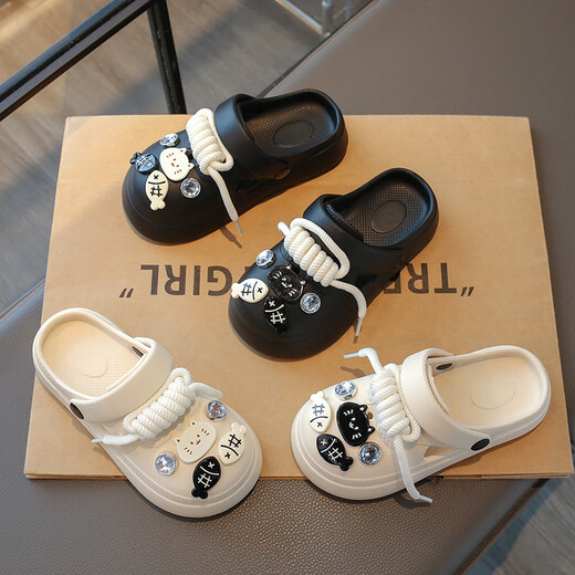 Chaussures de trous à semelles pour enfants Xianxiu, Sangle de dessins animés antidérapants Tendance 6013-3 METTER