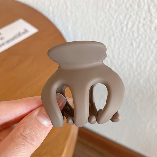 固定神器防塌发夹女后脑勺发卡感鲨鱼夹发饰南瓜夹 9471C黑色磨砂抓夹大号