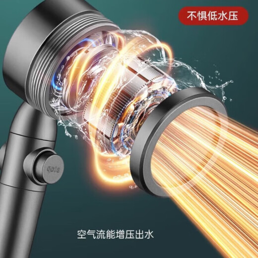 
Xiaomi Youpin turbocharged shower head super strong rain shower head bath head super pressurized bathroom shower head 1047 water purification and skin beauty original filter element 6 packs