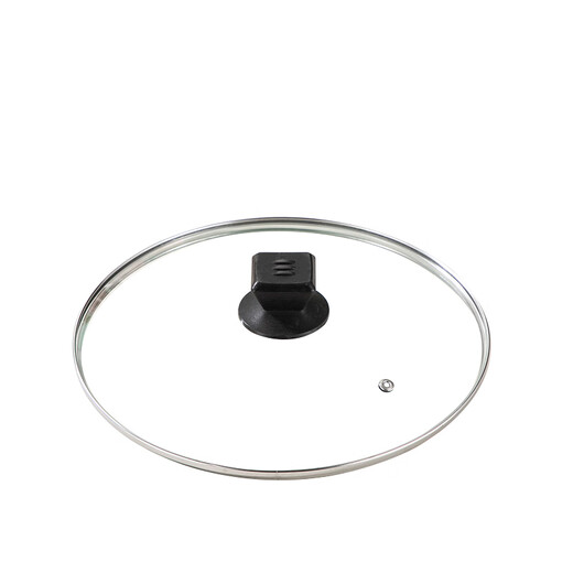 CLCEY is suitable for Supor universal pot lid household glass high temperature resistant tempered lid 26/28/34cm steaming wok handle thickened stainless steel vertical combination lid (suitable for 32cm