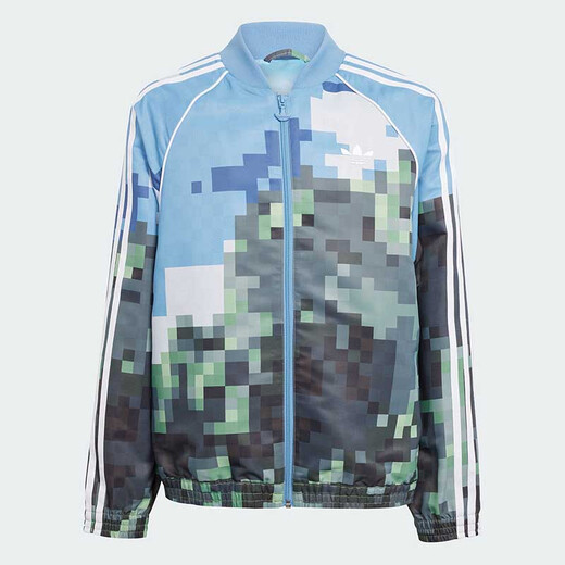 阿迪达斯（adidas）童装25夏季男大童《我的世界》联名三叶草儿童运动夹克外套JZ9934