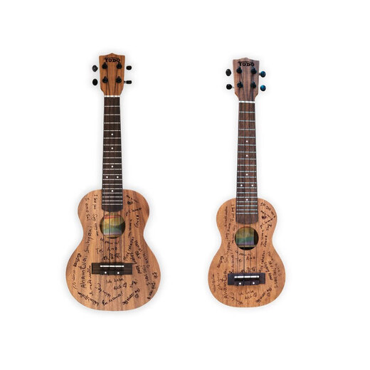 TODO UKulele Love Series N3 de 23 pulgadas para principiantes con niños de alto valor Ukulele Pequeños regalos de guitarra de guitarra regular-acacia de madera de acacia versión individual