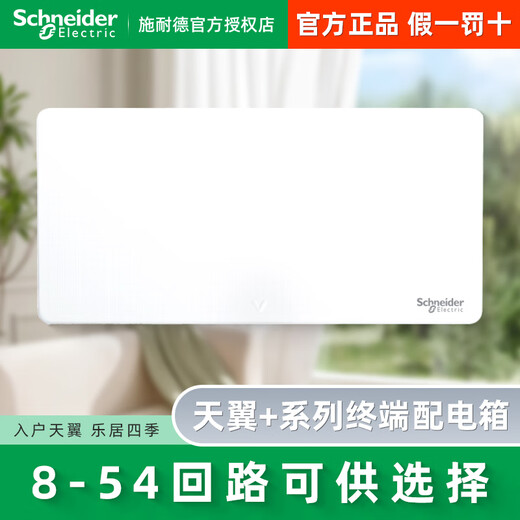 Schneider Electric Tianyi terminal distribution box 8/12/16/18/22/26/32/40/54 circuit box concealed installation Tianyi single row 8 circuit concealed installation