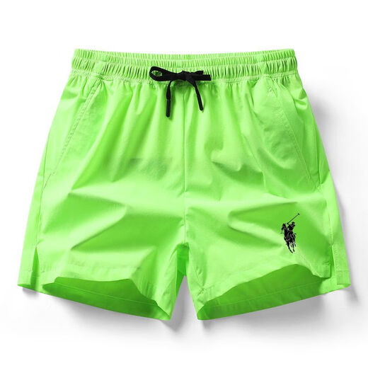 POLO SPORT American Ralph Lauren summer sports quick-drying pants three-quarter pants solid color loose POLO beach pants men's casual pants DK-260 black 5XL