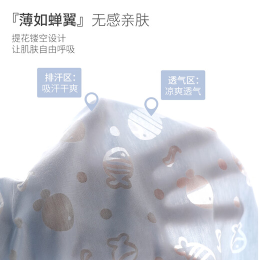Jingqi (JOYNCLEON) baby bag, newborn clothes summer style, boy and girl onesie short-sleeved triangle harem summer clothes light green 66cm
