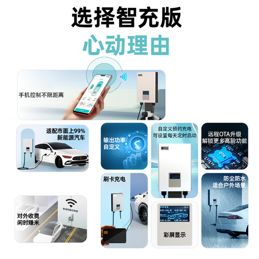 Huan Zhongda Nine-hole DC Charging Pile 220V 7KW Hongqi EQM5 NIO Tesla