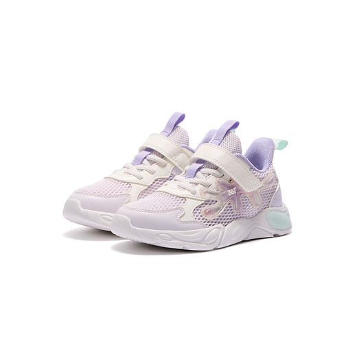 
361 children's shoes, children's sports shoes, 25 summer girls' breathable mesh soft elastic casual shoes, purple 31