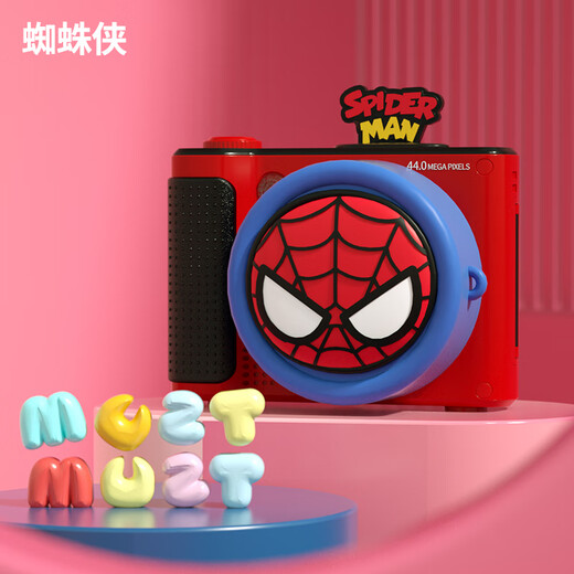 
Disney children's camera student digital camera flat CCD video recording children's gift toys student birthday boy and girl gift box gift S6 Spider-Man
