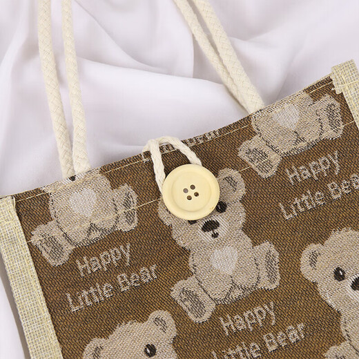 TaTanice tote bag burlap bag unprinted jute bag good outing travel storage bag eco-friendly shopping bag lunch box bag