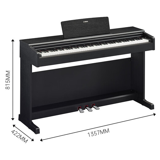 Yamaha (Yamaha) YDP-145B 88-Key-Hammer Hammer vertikal erwachsene Anfänger Kinder Home Grade Examination Elektronisch Klavik Schwarz + Geschenktüte
