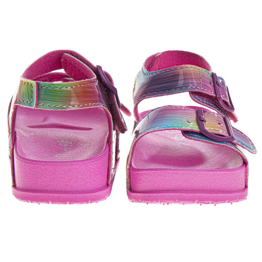 Josmo Baby Girl Open Toe Sandals Fuchsia Multicolor 4 Infant
