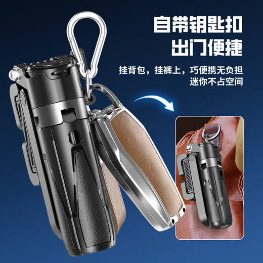 逗映（FUNSNAP）新款通用迷你自拍杆落地四脚支架360度旋转拍摄拍照神器多功能手持蓝牙铝合金mini自拍杆 【黑色基础款】手持桌面单柄助拍+充电蓝牙遥控器