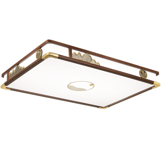 Leshi (NVC) 2025 nueva lámpara nueva lámpara de techo de estilo chino lámpara de estar de alambre dorado sándalo moderno comedor lámpara de ventilador estilo chino tentamiento 1w 1w 9896 cuadrado 56 desaconsejado atenuación