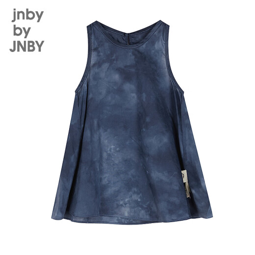 jnby by JNBY江南布衣婴童纯棉扎染连衣裙宽松舒适可爱女童婴儿夏YO4G12240 406/藏青系混杂色 80 cm