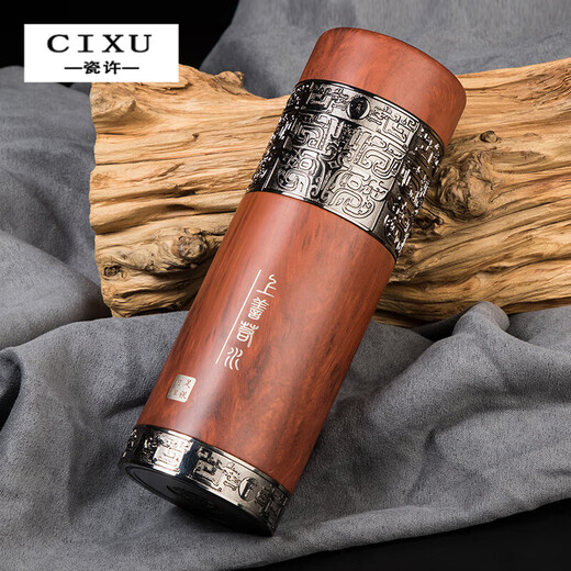 CIXU CIXUS999 Серебряный серебряный термос Термос Большой емкость водяной чашки с серебряной варевой чаш