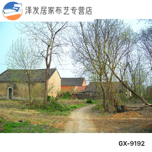 
Live background cloth 3d three-dimensional high-definition rural landscape live background cloth 3d three-dimensional live background wall picture can GX-9195 thickened non-woven fabric width 2.2*height 1.8M