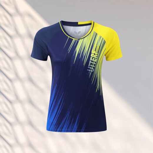 Butterfly jersey 2025 new table tennis clothing for men and women, short-sleeved quick-drying table tennis clothing, competition sports training clothing, badminton clothing, men's blue suit 2XL