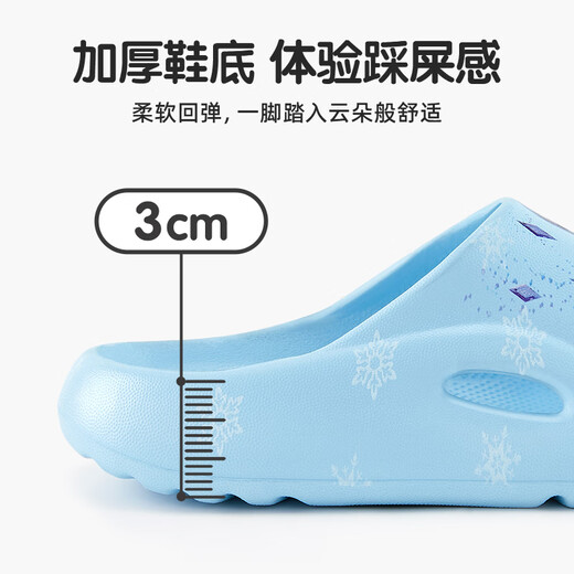 Disney Princess Elsa girls summer outdoor non-slip slippers bathroom beach sandals F2716F light blue 220