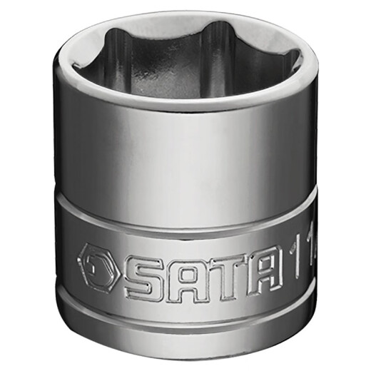 SATA SATA Imperial Zhongfei Sleeve 10mm Standard 38 Hexagonal Plumeria Sleeve Head Single 6-corner Casing Head Tool 12108/ 11/16