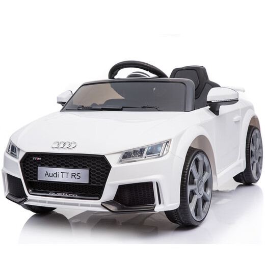 Audi children's electric car four-wheel car baby toy remote control car that can sit on a child's baby with a swing stroller red dual-drive Audi three-machine swing + dual-electric dual-drive dual-drive
