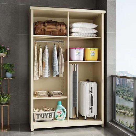Kashiman sunproof and waterproof balcony cabinet storage cabinet steel outdoor sundries large capacity integrated wall storage locker free installation service - white height 2300* width 1500* depth 600mm