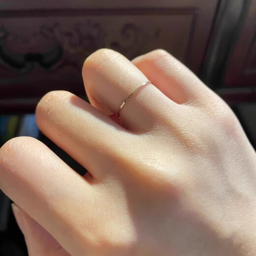 Men's quality color gold ring 18k white 18K plain ring rose gold women's light luxury 2025 Xinzhong rose gold-1mm US size 5 (suitable for 80-90Jin Jin is equal to 0.5 kg)