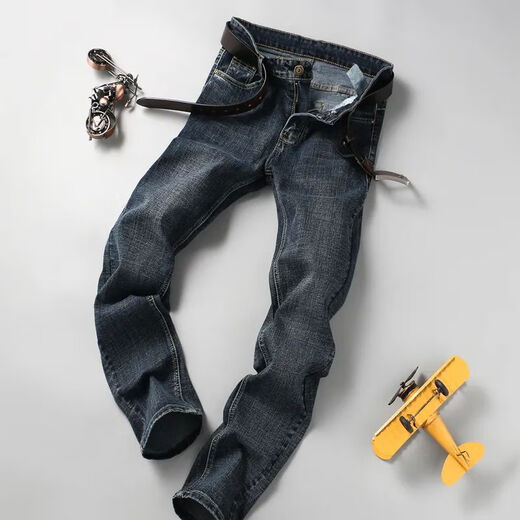 GTYUWVG Summer Thin Men's Stretch Jeans Men's Loose Straight Casual and Evergrande Business Work Youth Slim Pants H866 Black Gray (Strong Fabric) 40 (3 feet)