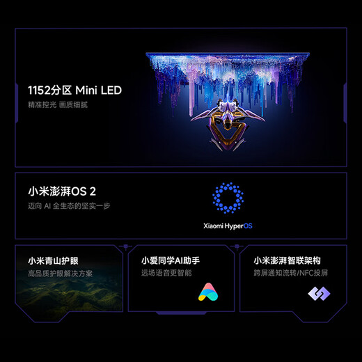 Xiaomi REDMI 27-inch 4K160Hz dual-mode 1152 partition MiniLED Dolby Vision HDR1000 ThePaper OS2 1K320Hz smart gaming monitor G Pro 27U