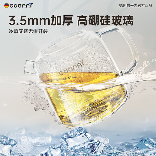 GDANNY German Health Kettle Full Glass Official Flagship Store Electric Boiling Water, Hot Water Stewing, Tea Stewing, Integrated Fully Automatic Constant Temperature New Electric Ceramic Stove for Mini Baby Milk Making Office Flagship Model - Microcrystalline Electric Ceramic Stove丨High Efficiency Heating 2L