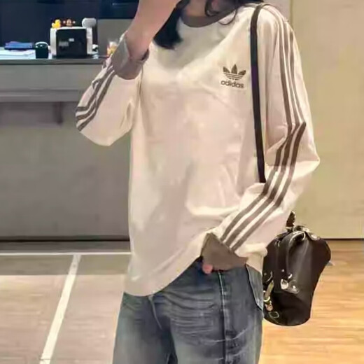 Adidas Clover Herrensport und ungezwungenes Langarm-T-Shirt IA4879IA4877JN7022 Offizielles Flaggschiff authentisch ia4877 m