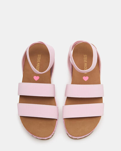 Steve Madden Girls' Krissy Sandals, Pink, 5 Olds Pink 5 Olds