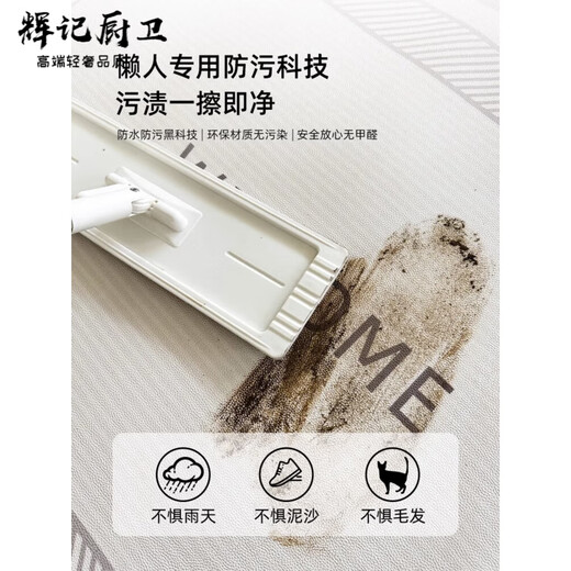 MPPMCK意大利进口品质入户地垫轻奢高级意大利进口入户门地垫免洗pvc玄 云亦-9856 120cm*140cm（黄金厚度 开门无阻