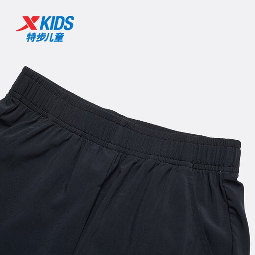 Xtep children's trousers, sun protection quick-drying pants, boys' sports pants, summer new style, breathable casual pants for middle and large children, girls' sweatpants, pure black 165 cm