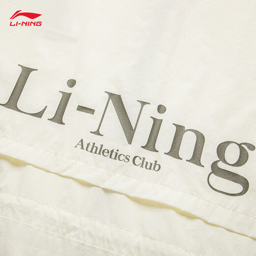 李宁（LI-NING）冰沙防晒衣|速干凉感女子夏季透气宽松时尚薄运动风衣 【冰感】米白色686-1 S