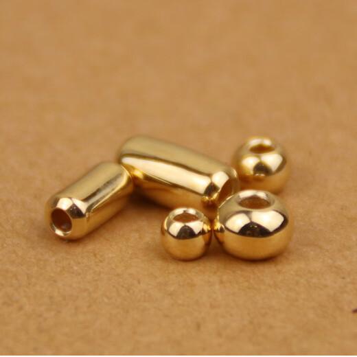 Shaoyu Takahashi Goro goros pure gold 18K gold solid gold beads loose bead accessories bracelet necklace accessories diy beads round beads S size 18K gold