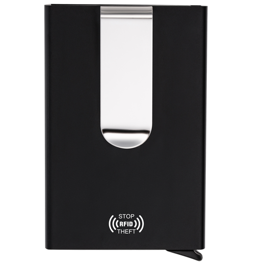 Danemark VanLemm Creative Shielding NFC Signal antivol Brossage RFID Paiement anti-flash Démagnétisation Banque Banque Carte Automatique Carte Box Clip de carte de visite Set Lettrage gratuit Black