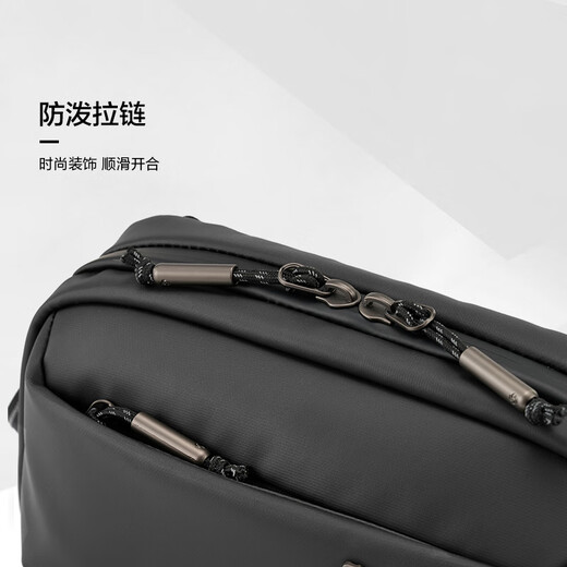Samsonite (Samsonite) One-Shoulder Crossbody Body Casual Bag Reisetasche Mode QW4 Schwarz