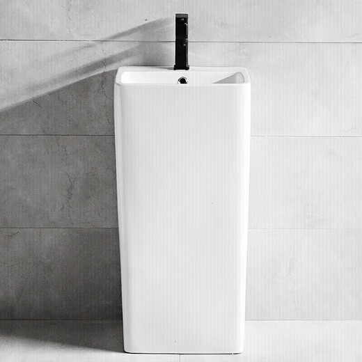 
TOTO square column wash basin simple ceramic joint column basin bathroom vertical small hand wash basin 829 basin + ceramic drain