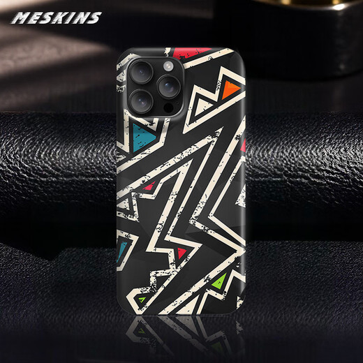 meskins苹果16pro手机壳15新款涂鸦保护套14新款卡通色彩肤质手感超薄磨砂男女新款原创设计来图定制照片 829 iPhone14Pro