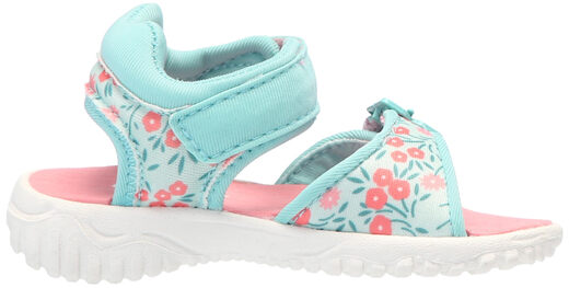 Shuangjian Dr. Scholl s Children's Baby Girl Time2play Toddler Sports Sandals Aqua Blue Floral Nylon 6 Infant