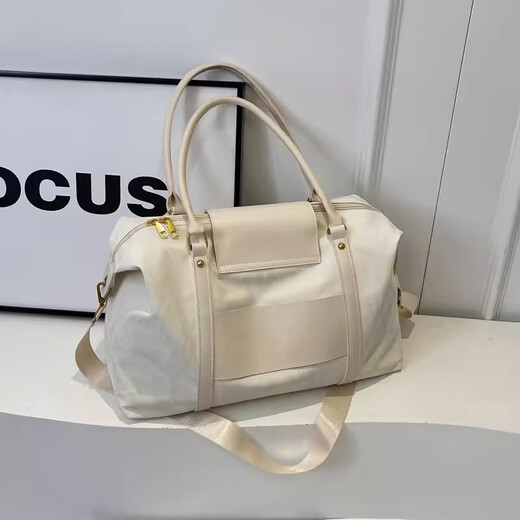 Xingxi große Kapazität Kurzstrecken-Reisetasche Frauen Hand verschafft schlechte Lagergepäckbeutel Fitness Ausflug von Reisebüten Leichter Bag Bag Beige [trockene und nasse Trennung]