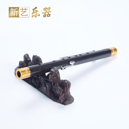 新艺（xinyi）加键管子乐器催泪管单管筚篥成人演奏可吹正音4低音3加键 乌木 加键大F调
