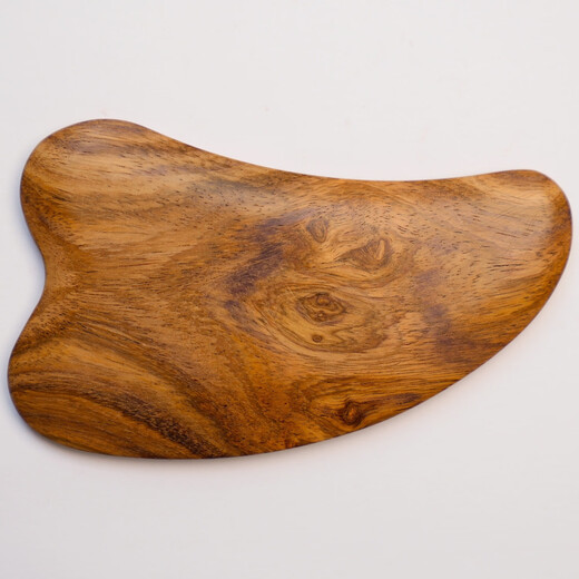 Hualijiang Hainan Huanghuali scraping massage board head meridian comb face facial beauty scraping board whole body beauty care natural wood color 110mm*68mm