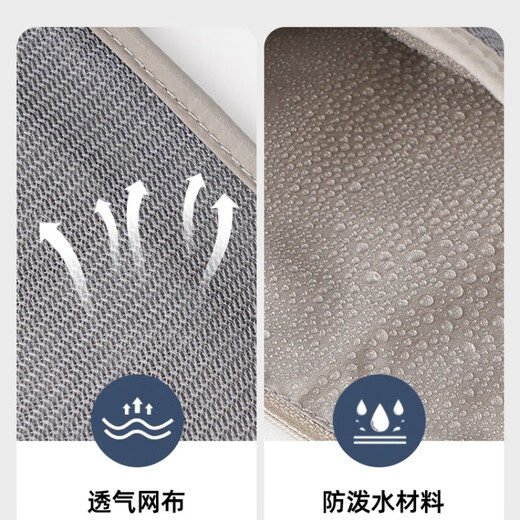 仙僖俫防盗包贴身腰包出国旅游运动欧洲男女隐形薄款护照包防偷钱包 卡其色
