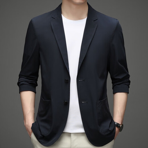 Chang Luzhu [1477 repurchase] Single-weather thin ultra-thin elastic new jacket sunscreen ice silk suit beige 2XL 185 size 160-180Jin [Jin equals 0.5 kg] shot