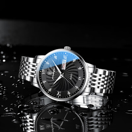 Les mêmes montres masculines à la mode pour les étudiants pour les étudiants pour hommes, le calendrier imperméable des étudiants entièrement automatique Machinerie 826 Black Shell Black Steel Celt Collection et Achetez des cadeaux