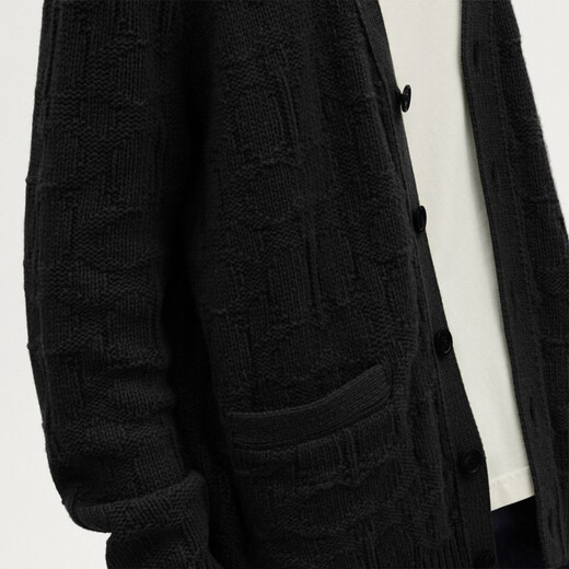 
CoaCH (COACH) [New autumn and winter style] Men's autumn and winter men's cardigan jacket men's versatile casual and versatile light luxury sweater Black CK738BLK M