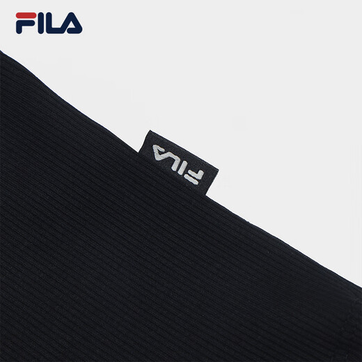 FILA 杨幂同款|斐乐官方女装针织背心2025夏新款时尚简约休闲修身内搭 正黑色-BK S 160/80A/S