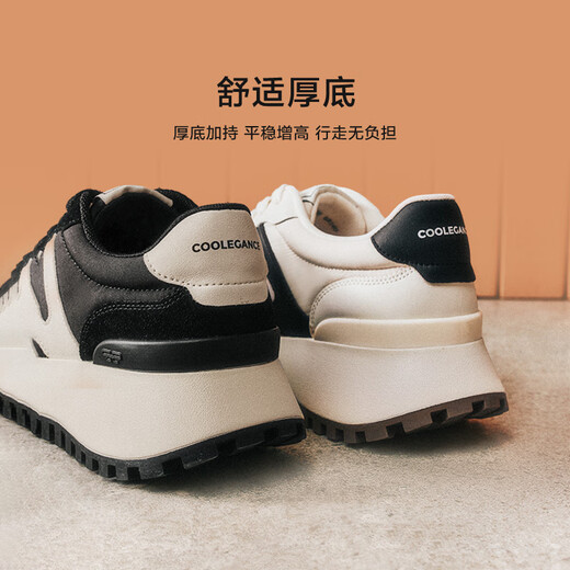 百丽（Belle）女鞋子厚底运动鞋新款休闲鞋跑道阿甘鞋3E829CM4 绿色 34